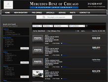 Tablet Screenshot of inventory.mercedesbenzchicago.com